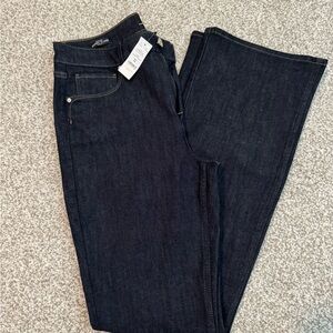 White House Black Market Dark Blue Skinny Flare Jeans